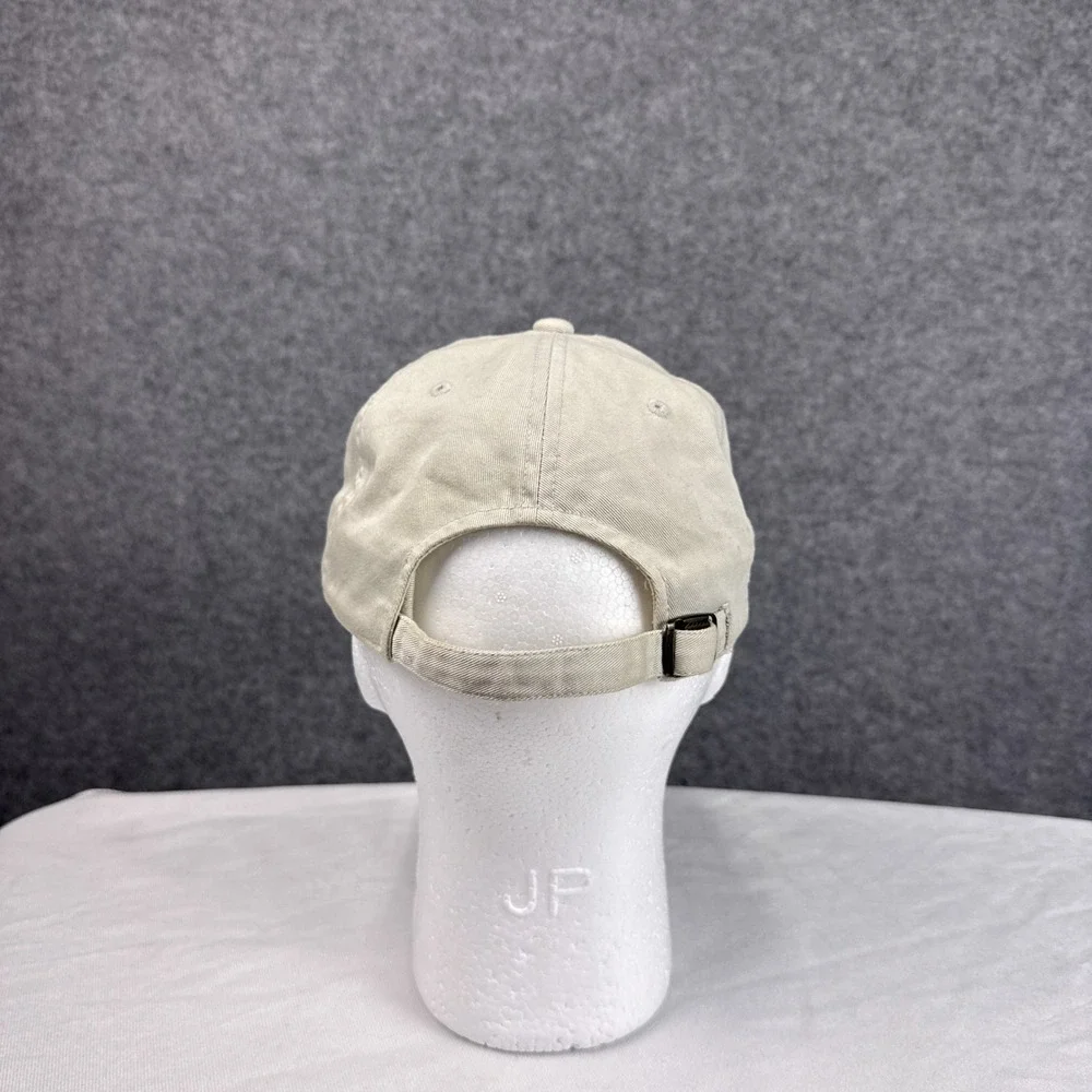 American Needle Masters Golf Hat Adjustable Khaki Cotton Embroidered Logo Cap